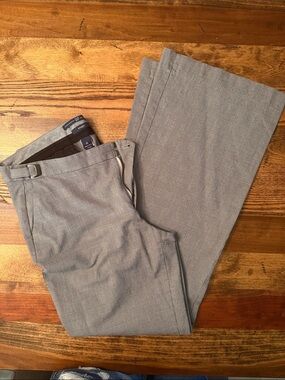 GAP Women's Gray Glen Plaid Straight Leg Pants
